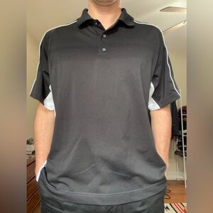FootJoy Black and White Men's Golf Shirt